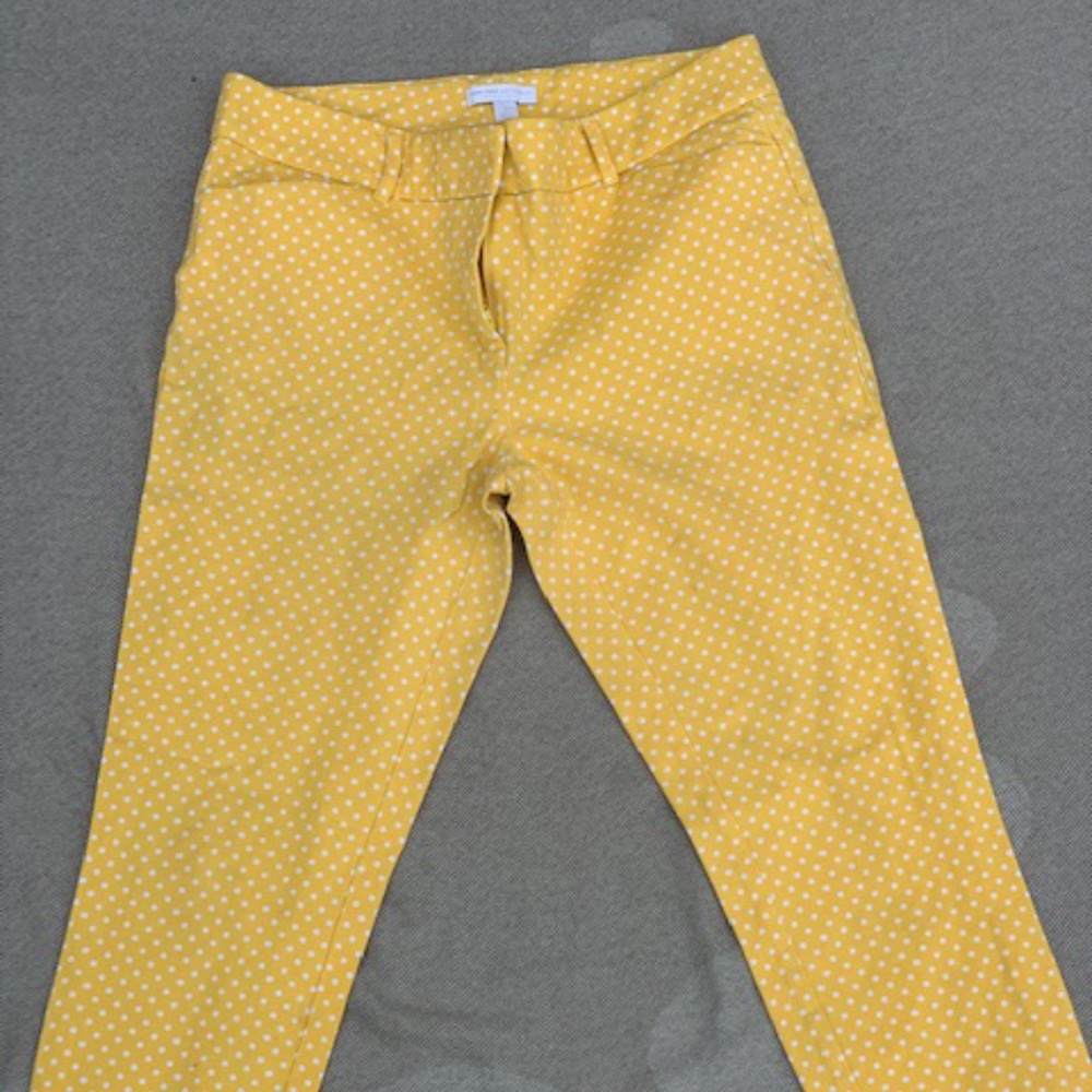 Yellow and White Polka Dot Slacks